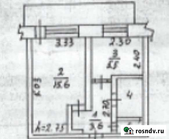 1-комнатная квартира, 28 м², 3/5 эт. на продажу в Добрянке Добрянка - изображение 1