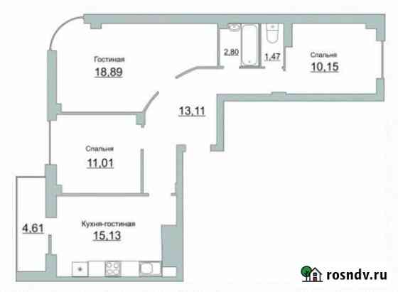 3-комнатная квартира, 73 м², 2/10 эт. на продажу в Пскове Псков