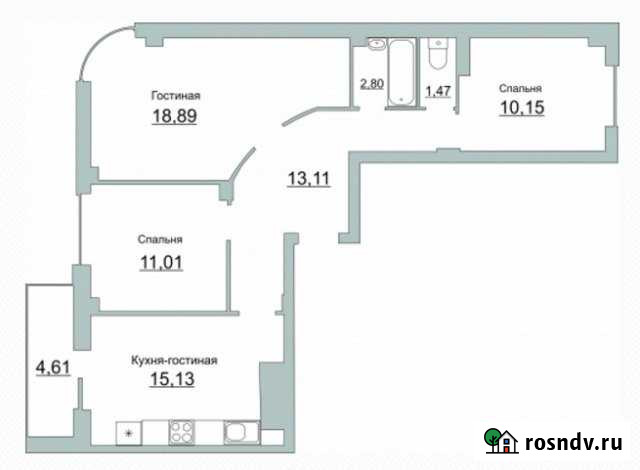 3-комнатная квартира, 73 м², 2/10 эт. на продажу в Пскове Псков - изображение 1