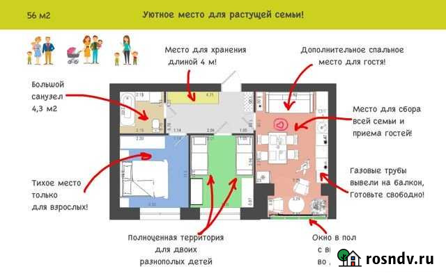 3-комнатная квартира, 57 м², 3/3 эт. на продажу в Бузулуке Бузулук - изображение 1