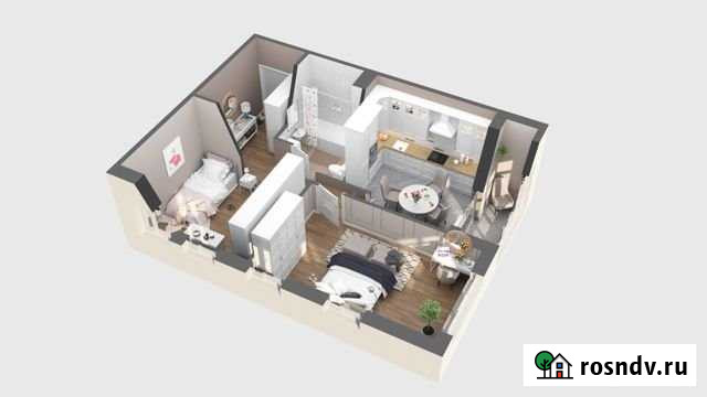 2-комнатная квартира, 60.5 м², 12/16 эт. на продажу в Коммунарке Коммунарка - изображение 1