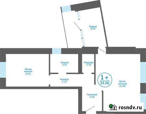 1-комнатная квартира, 53 м², 1/5 эт. на продажу в Боровском Боровский - изображение 1