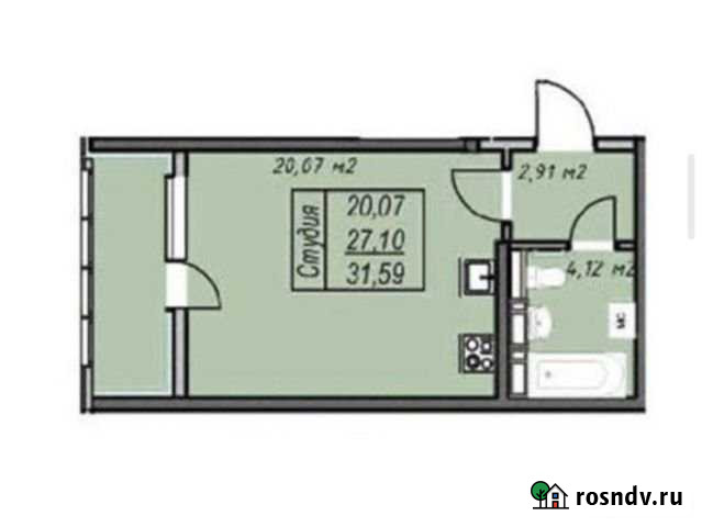 Квартира-студия, 32 м², 13/13 эт. на продажу в Анапе Анапа - изображение 1