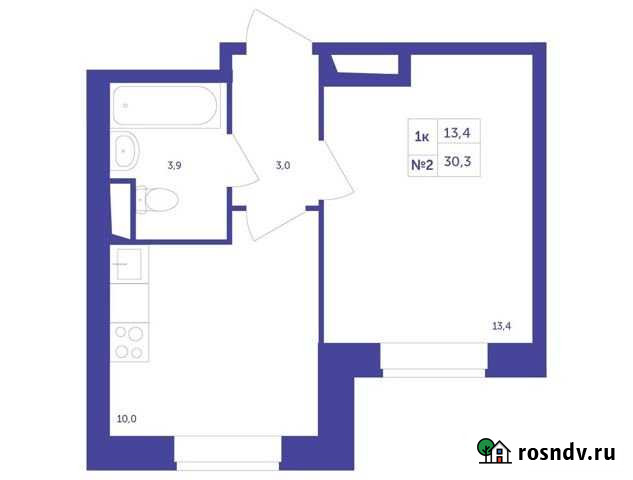 1-комнатная квартира, 30.3 м², 7/25 эт. на продажу в Красногорске Московской области Красногорск - изображение 1