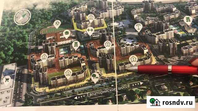 1-комнатная квартира, 40 м², 5/9 эт. на продажу в Симферополе Симферополь - изображение 1