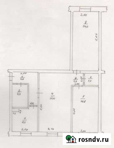 3-комнатная квартира, 58.3 м², 1/4 эт. на продажу в Сухобузимском Сухобузимское - изображение 1
