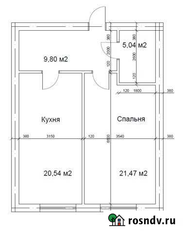 1-комнатная квартира, 56.8 м², 5/9 эт. на продажу в Нальчике Нальчик - изображение 1