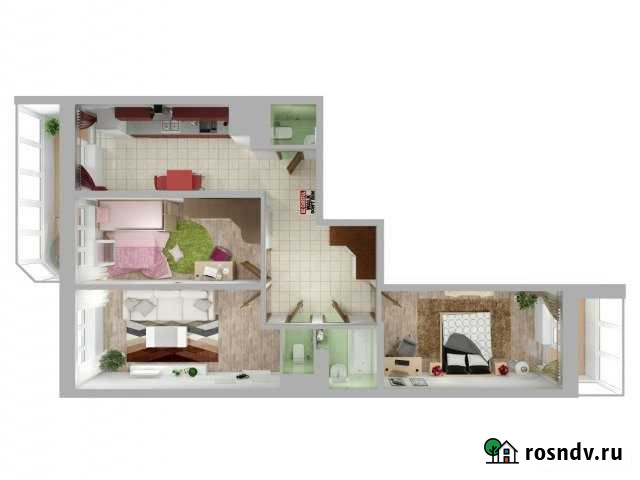 3-комнатная квартира, 88.4 м², 2/25 эт. на продажу в Одинцово Одинцово - изображение 1