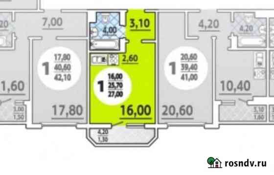 Квартира-студия, 27 м², 20/23 эт. на продажу в Краснодаре Краснодар