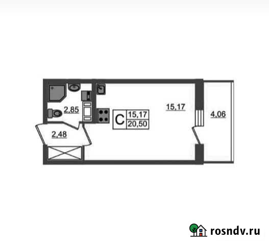Квартира-студия, 20.5 м², 15/21 эт. на продажу в Мурино Мурино - изображение 1