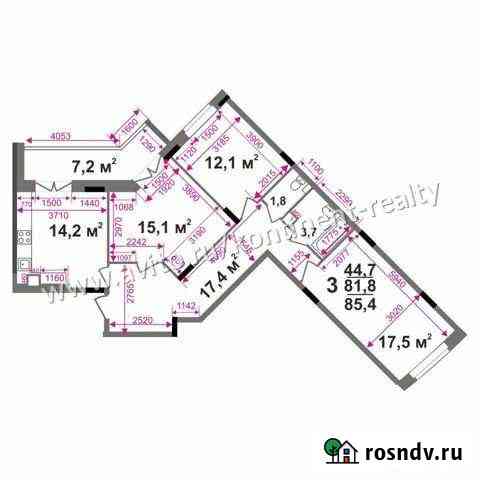 3-комнатная квартира, 85.4 м², 9/15 эт. на продажу во Владимире Владимир