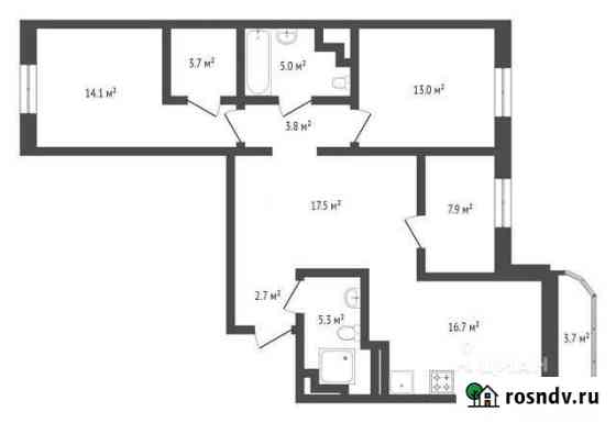 3-комнатная квартира, 88 м², 12/25 эт. на продажу в Балашихе Балашиха