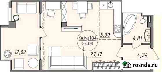 1-комнатная квартира, 54 м², 6/9 эт. на продажу в Ялте Ялта