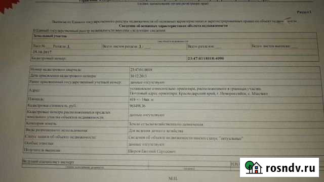 Участок СНТ, ДНП 4 сот. на продажу в Мысхако Мысхако - изображение 1