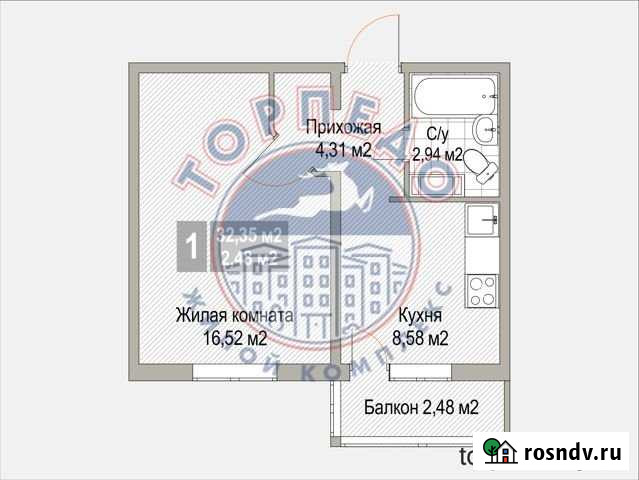 1-комнатная квартира, 32.4 м², 7/10 эт. на продажу в Нижнем Новгороде Нижний Новгород - изображение 1
