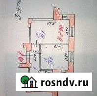 2-комнатная квартира, 48 м², 3/3 эт. на продажу в Комсомольске Комсомольск - изображение 1