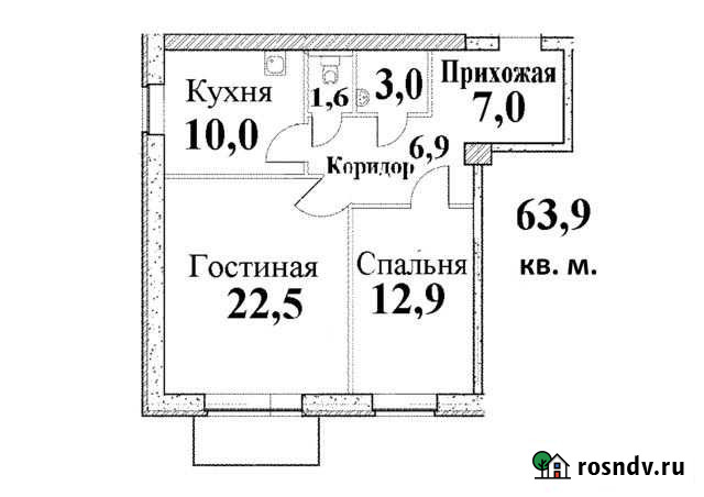 2-комнатная квартира, 64 м², 1/2 эт. на продажу в Тутаеве Тутаев - изображение 1