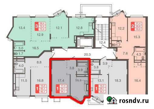 1-комнатная квартира, 41.5 м², 1/5 эт. на продажу в Химках Химки - изображение 1