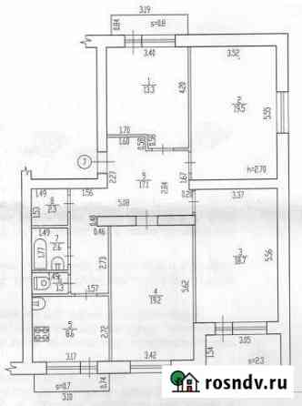 4-комнатная квартира, 101 м², 4/5 эт. на продажу в Брянске Брянск