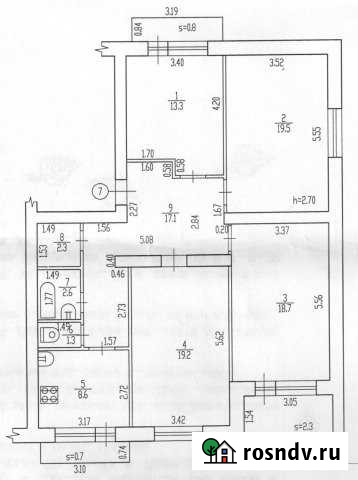 4-комнатная квартира, 101 м², 4/5 эт. на продажу в Брянске Брянск - изображение 1