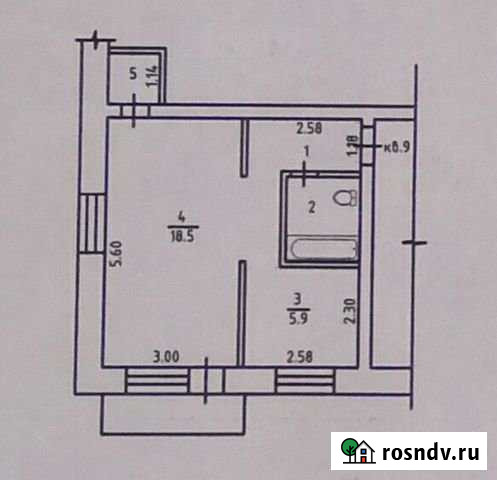 1-комнатная квартира, 32 м², 3/3 эт. на продажу в Чайковском Чайковский - изображение 1