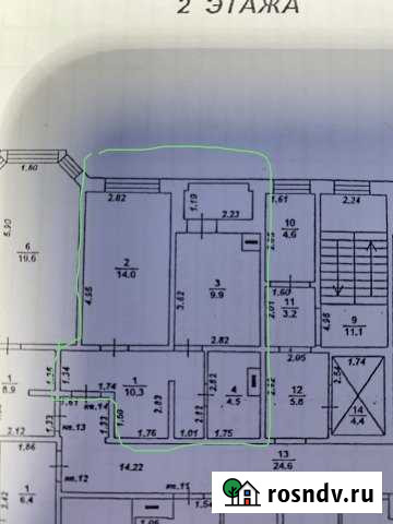 1-комнатная квартира, 39.7 м², 2/9 эт. на продажу в Отрадном Воронежской области Отрадное - изображение 1