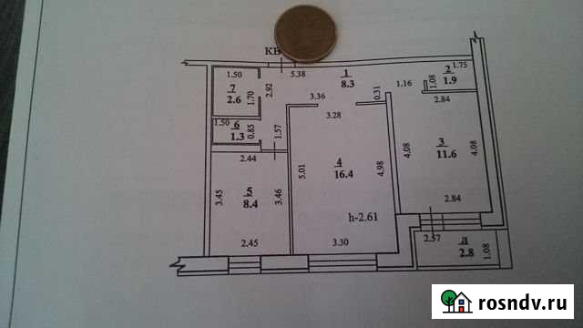 2-комнатная квартира, 50.4 м², 5/9 эт. на продажу в Стерлитамаке Стерлитамак - изображение 1
