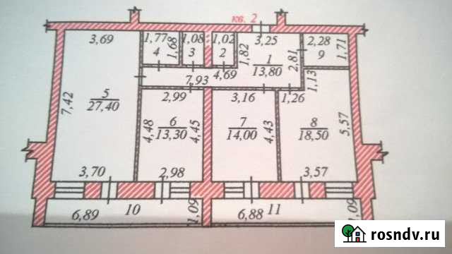 3-комнатная квартира, 105 м², 2/10 эт. на продажу в Чебоксарах Чебоксары - изображение 1
