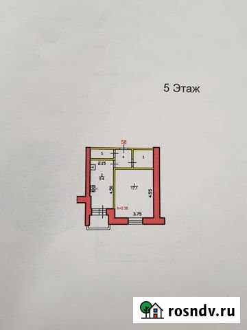 1-комнатная квартира, 36 м², 3/9 эт. на продажу в Рыбинске Рыбинск - изображение 1