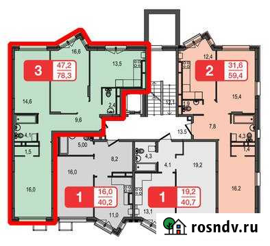 3-комнатная квартира, 78.3 м², 2/5 эт. на продажу в Химках Химки - изображение 1