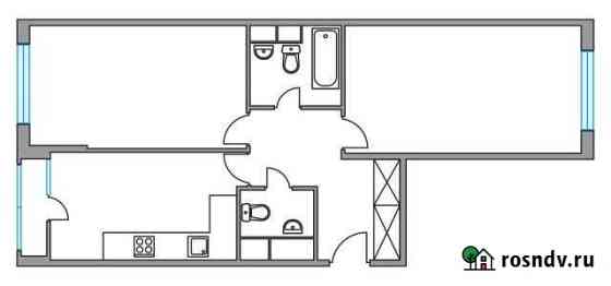 2-комнатная квартира, 60.9 м², 11/15 эт. на продажу в Коммунарке Коммунарка