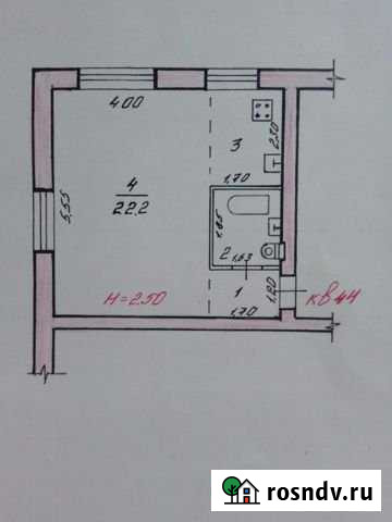 Квартира-студия, 31.2 м², 4/5 эт. на продажу в Волгограде Волгоград - изображение 1