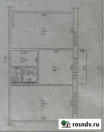 2-комнатная квартира, 50 м², 4/5 эт. на продажу в Бачатском Бачатский