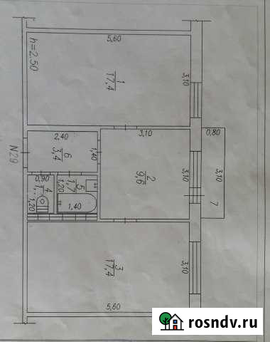 2-комнатная квартира, 50 м², 4/5 эт. на продажу в Бачатском Бачатский - изображение 1