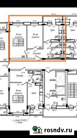 2-комнатная квартира, 62.1 м², 12/17 эт. на продажу в Липецке Липецк - изображение 1