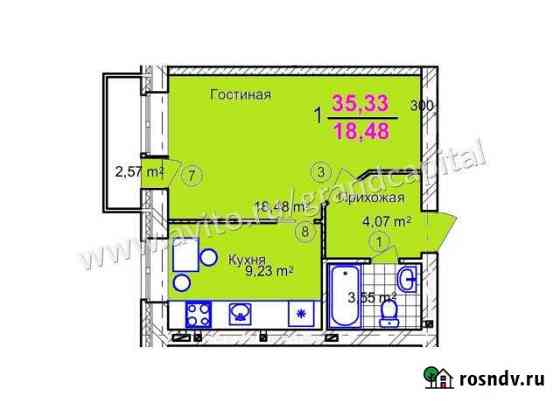 1-комнатная квартира, 36.1 м², 4/7 эт. на продажу в Ульяновске Ульяновск
