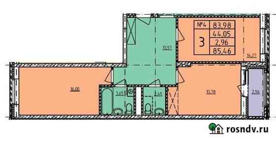 3-комнатная квартира, 86.9 м², 1/14 эт. на продажу в Нижнем Новгороде Нижний Новгород