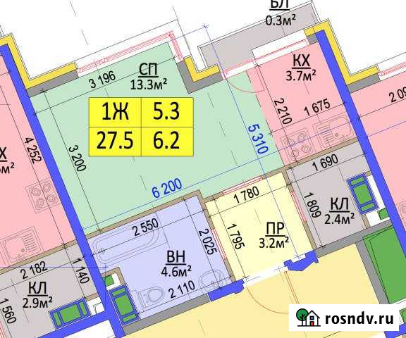 1-комнатная квартира, 28 м², 9/24 эт. на продажу в Коммунарке Коммунарка - изображение 1