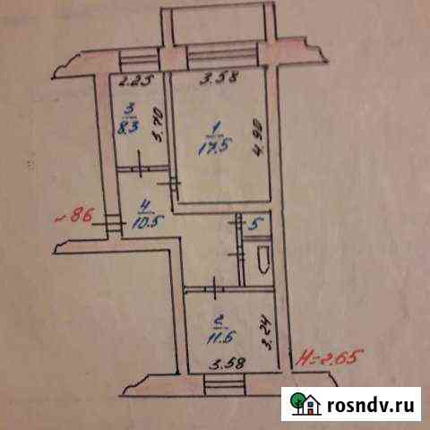 2-комнатная квартира, 54 м², 4/5 эт. на продажу в Кинешме Кинешма