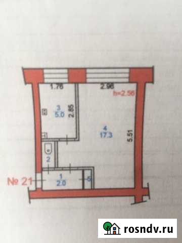 1-комнатная квартира, 26 м², 2/4 эт. на продажу в Наволоках Наволоки - изображение 1