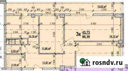 3-комнатная квартира, 87 м², 2/9 эт. на продажу в Белгороде Белгород