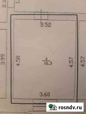 Комната 16 м² в 1-ком. кв., 1/2 эт. на продажу в Тамбове Тамбов