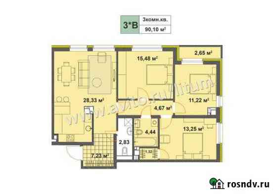 4-комнатная квартира, 90 м², 12/17 эт. на продажу в Ижевске Ижевск