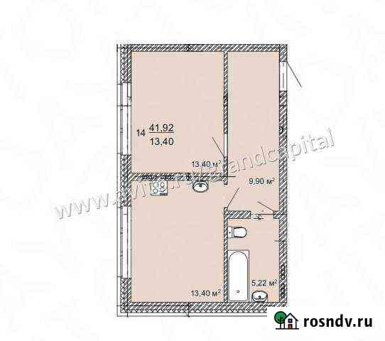 1-комнатная квартира, 41.9 м², 5/5 эт. на продажу в Ульяновске Ульяновск