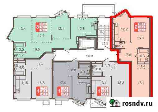 3-комнатная квартира, 79.5 м², 1/5 эт. на продажу в Химках Химки