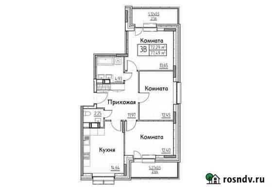 3-комнатная квартира, 77 м², 9/9 эт. на продажу в Сургуте Ханты-Мансийского АО Сургут