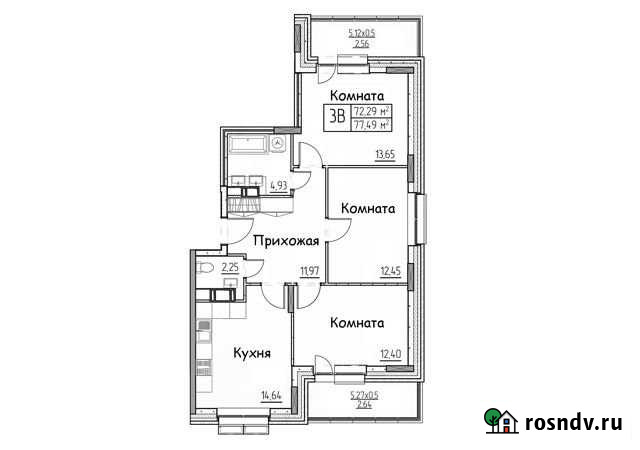 3-комнатная квартира, 77 м², 9/9 эт. на продажу в Сургуте Ханты-Мансийского АО Сургут - изображение 1