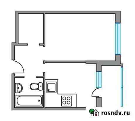1-комнатная квартира, 33.1 м², 1/6 эт. на продажу в Пироговском Пироговский