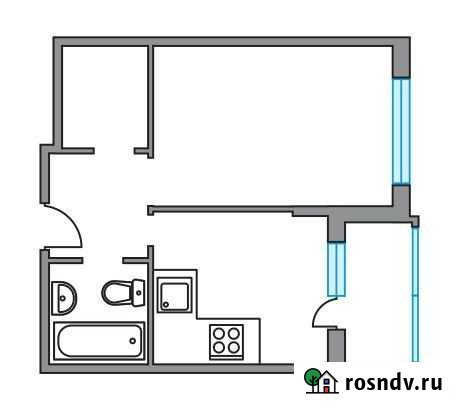 1-комнатная квартира, 33.1 м², 1/6 эт. на продажу в Пироговском Пироговский - изображение 1