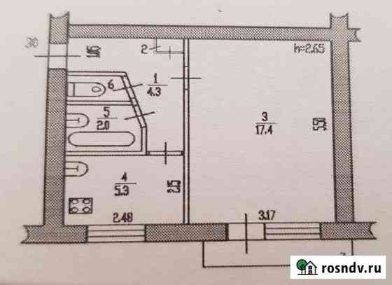 1-комнатная квартира, 30.2 м², 3/5 эт. на продажу в Вышнем Волочке Вышний Волочек